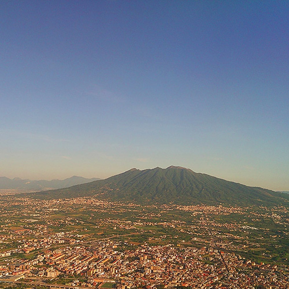 Mount Vesuvius from the air.